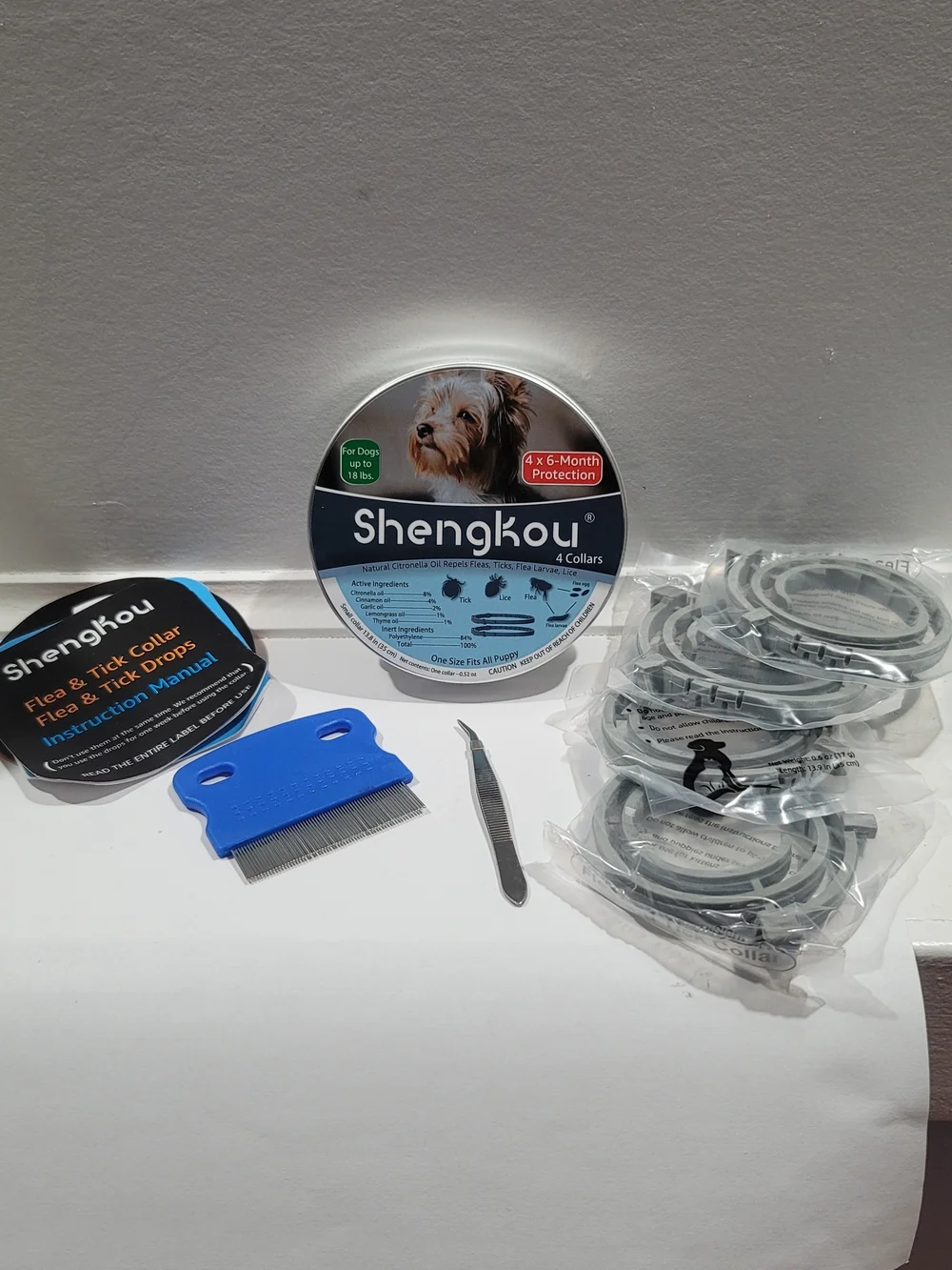Shengkou Natural Citronella Dog Flea & Tick Collars